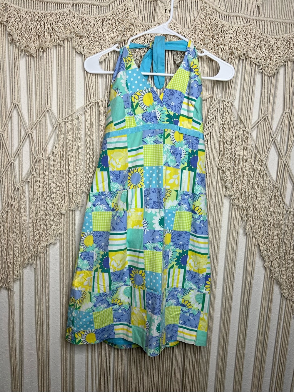 Vintage Y2K Lilly Pulitzer Marlon Halter Dress | Size 10